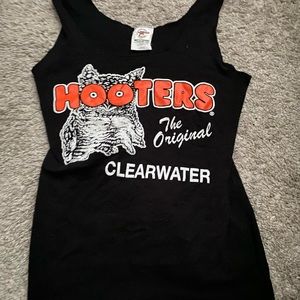 RARE Original Hooters Uniform Top Black LARGE